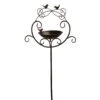 Vogeltränke Am Stab, Braun, Höhe Ca. 157 Cm -Gartentopf Geschäft 0910170096 Vogeltraenke a Stab braun H 157cm Eisen 118942