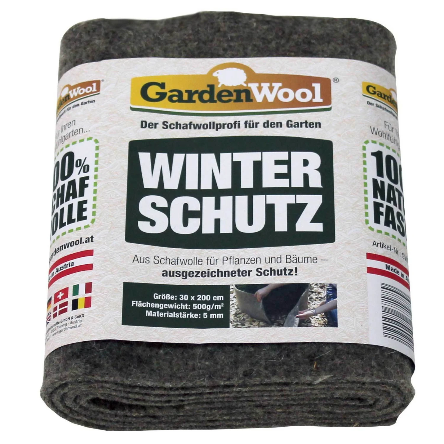 Winterschutzmatte Grau, Faserlänge: Ø45 Mm, 100 % Schafwolle 4 Winterschutzmatte Grau, Faserlänge: Ø45 Mm, 100 % Schafwolle – Bild 2