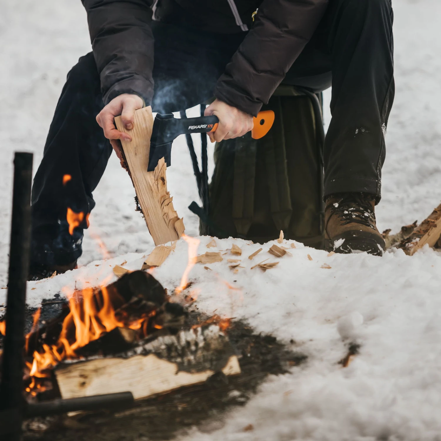 Fiskars Universalaxt X7 - XS, Schwarz/orange, Ca. 17 X 39 X 3 Cm 3 Fiskars Universalaxt X7 - XS, Schwarz/orange, Ca. 17 X 39 X 3 Cm