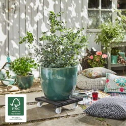 Multi Roller WPC, 120 Kg Tragkraft, Ca. 39 X 39 X 11 Cm -Gartentopf Geschäft 0920600470 multi roller wpc anthrazit 3 116659