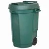 Siena Garden Fahrbarer Abfallbehälter Aus Kunststoff -Gartentopf Geschäft 0920600480 Fahrbarer Abfallbehaelter gruen 110 L 55x58x81cm 51750