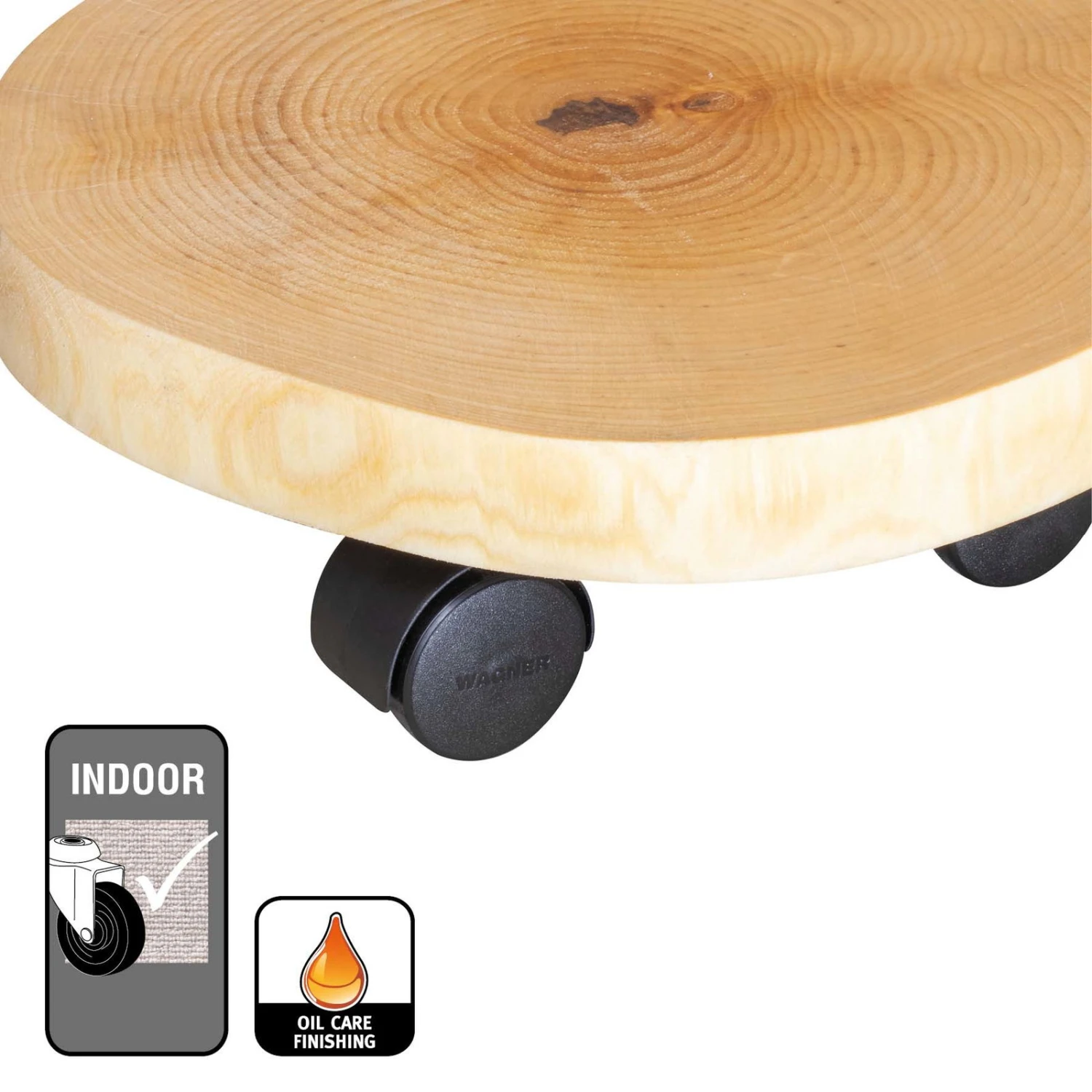 Multi Roller GH0268, Tragkraft 50 Kg, Natur, Ø 25-30 Cm 6 Multi Roller GH0268, Tragkraft 50 Kg, Natur, Ø 25-30 Cm – Bild 4