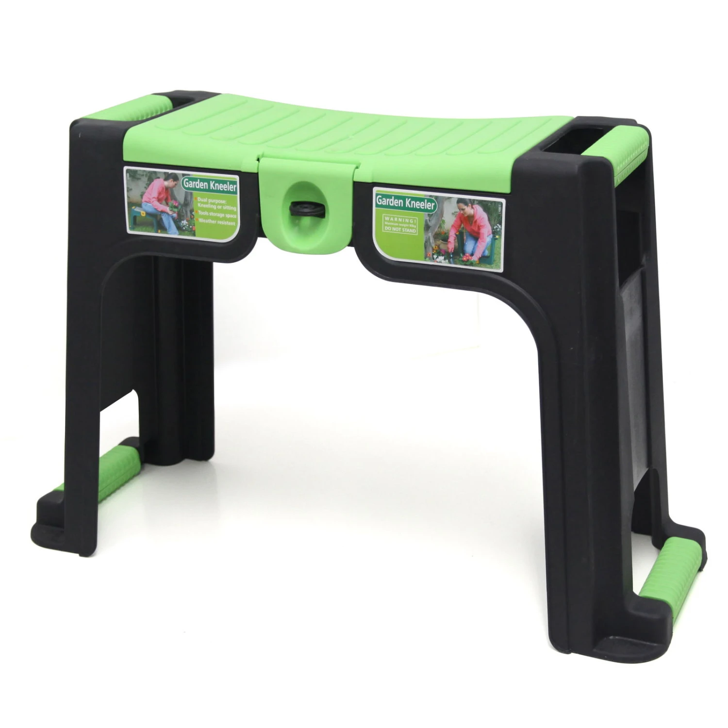 Gartenhocker Mit Staufach, Tragkraft 100 Kg 4 Gartenhocker Mit Staufach, Tragkraft 100 Kg – Bild 2