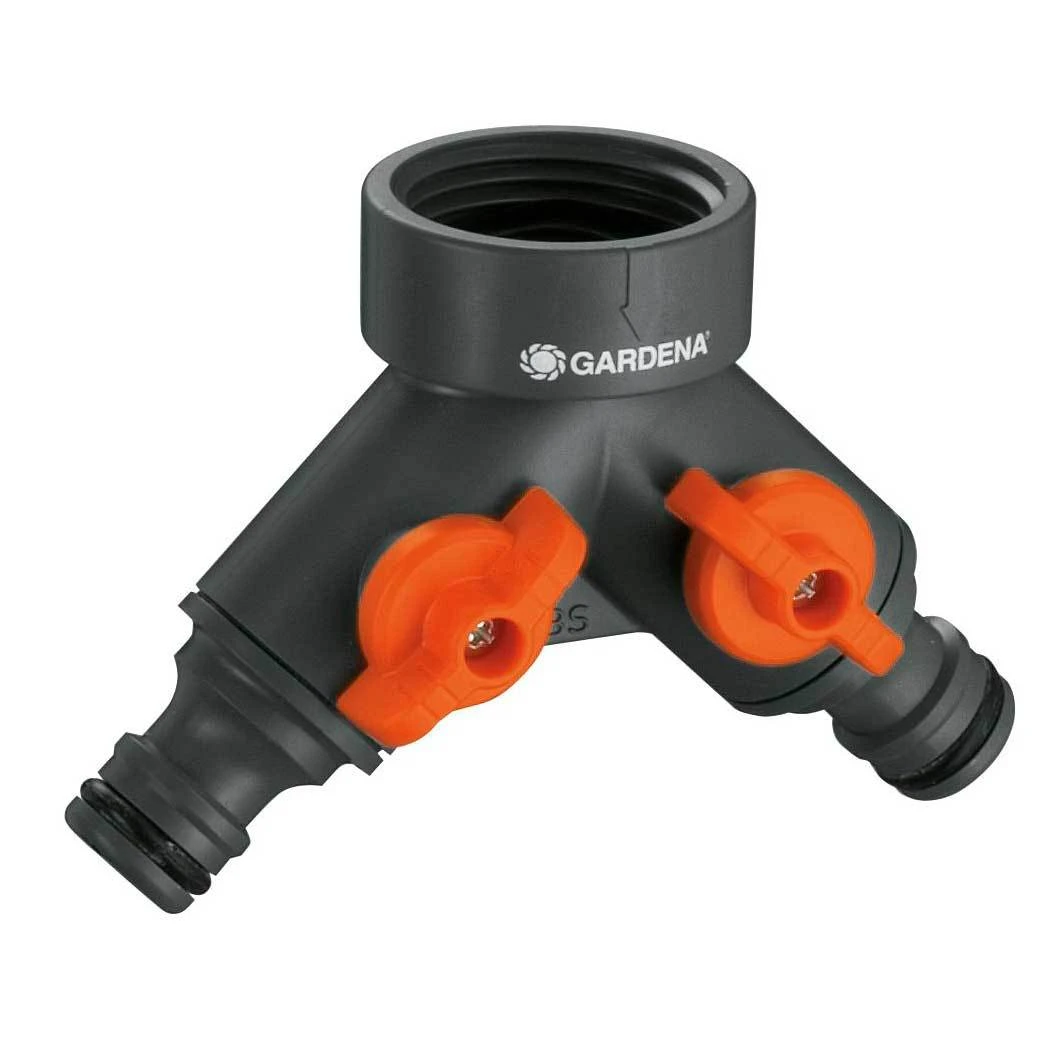 2-Wege-Wasserventil, Gardena, 1/2" - 5/8", 21 Mm Wasserhahn, Gewinde 26,5 Mm 4 2-Wege-Wasserventil, Gardena, 1/2" - 5/8", 21 Mm Wasserhahn, Gewinde 26,5 Mm – Bild 2