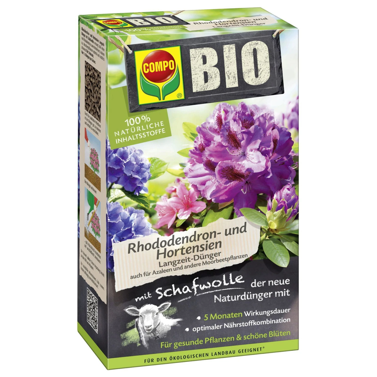 Bio-Rhododendron-Dünger Mit Schafwolle, Compo, 2 Kg 3 Bio-Rhododendron-Dünger Mit Schafwolle, Compo, 2 Kg