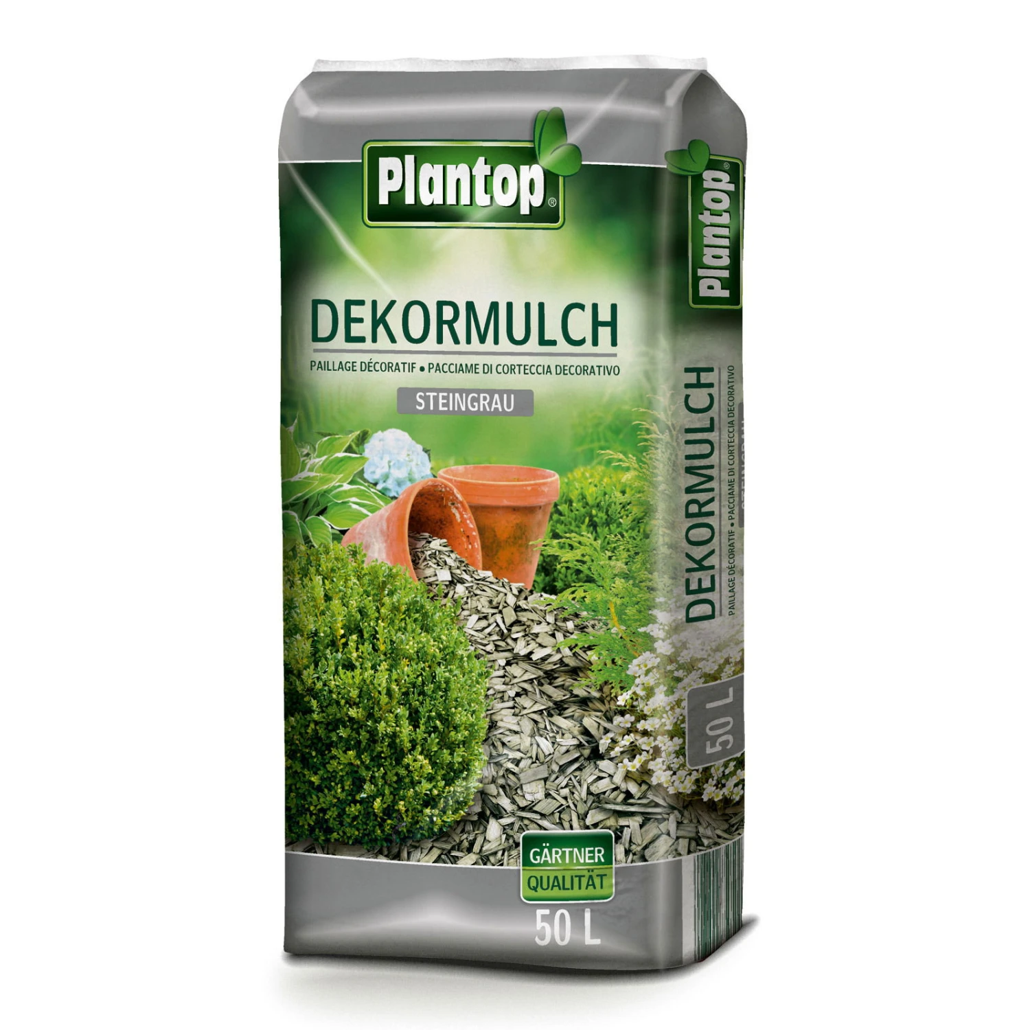 Plantop Dekormulch Steingrau, 1950 L Gesamt, 39 Sack á 50 L, Palettenware Ohne Zusätzliche Versandkosten 4 Plantop Dekormulch Steingrau, 1950 L Gesamt, 39 Sack á 50 L, Palettenware Ohne Zusätzliche Versandkosten – Bild 2