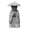 Mönch Betend Stehend, Grau, Steinguss, 60 X 27 X 22 Cm -Gartentopf Geschäft 0980306178 stehender Moench betend mit Hut 1 100493