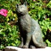 Rottenecker Bronze-Katze, Mittelgroß, Sitzend, 25 X 13 X 23 Cm -Gartentopf Geschäft 0980306261 Katze mittelgross H25xB13xT23cm3 75590