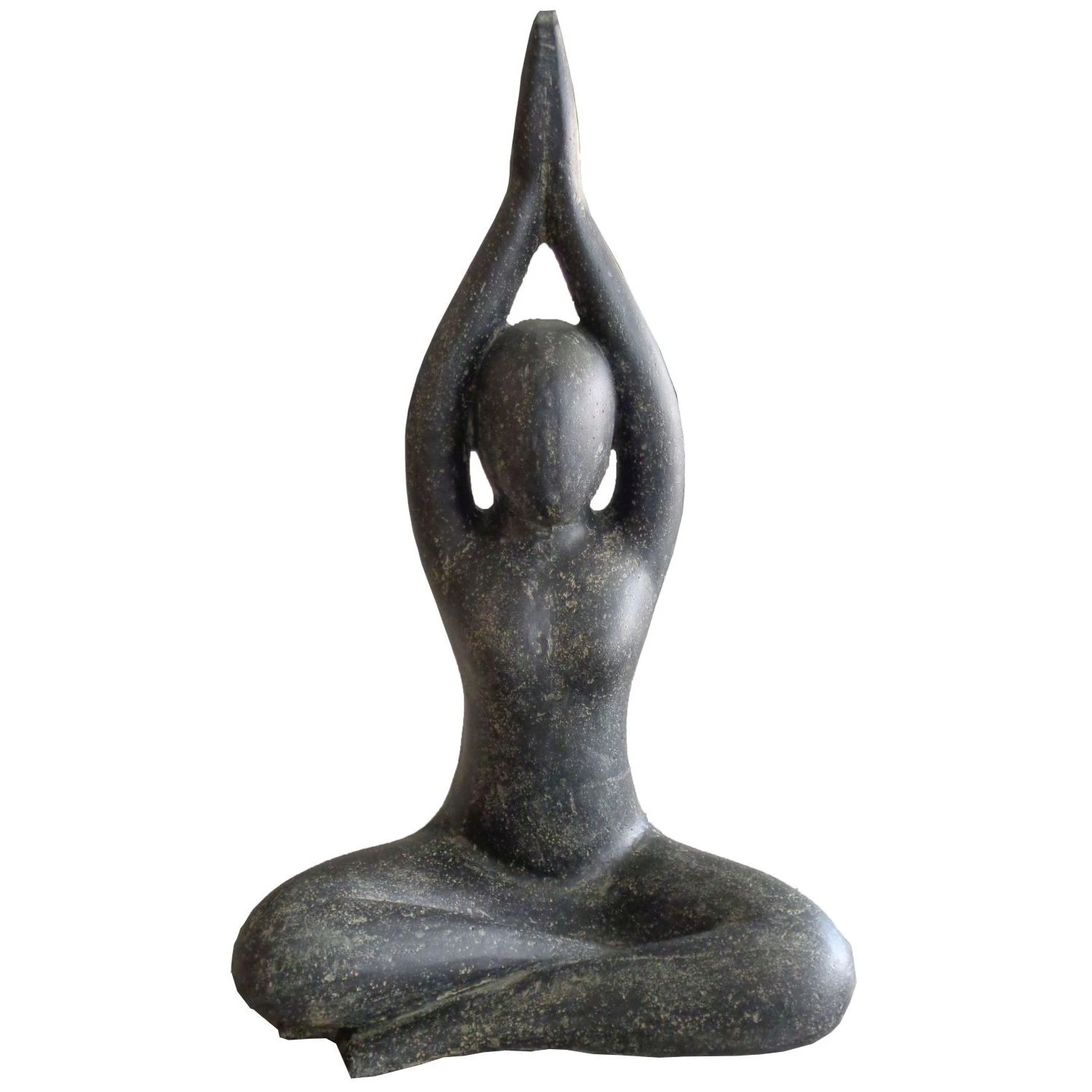 Steinguss Gartenornament 'Yoga', Natur, 21 X 14 X 30 Cm 3 Steinguss Gartenornament 'Yoga', Natur, 21 X 14 X 30 Cm