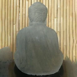 Buddha-Statue, Trockensteinguss, 53 X 40 X 65 Cm -Gartentopf Geschäft 0980306821 buddha aus trockensteinguss 4 123371