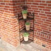 Etagere 1/4, Faltbar, Schwarz, Eisen, Ca. 31 X 31 X 114 Cm -Gartentopf Geschäft 0980404376 Etagere 1 4 faltbar 2 97105