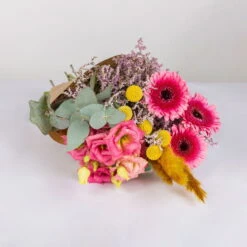 Gemischter Blumenbund 'Glücksrausch' Inkl. Gratis Grußkarte -Gartentopf Geschäft 1025700004 DIY Mixbund Gluecksrausch Gerbera Lisi Euka Statice Crasp Fluffy 1 94527