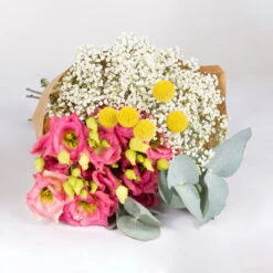 Gemischter Blumenbund 'Farbenspiel' Inkl. Gratis Grußkarte 7 Gemischter Blumenbund 'Farbenspiel' Inkl. Gratis Grußkarte -Gartentopf Geschäft 1025700009 DIY Mixbund Farbenspiel Lisianthus Gypso Euka Craspedia 1 94533