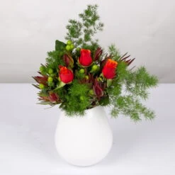 Blumenbund Rose 'Espana' Mit Zierspargel, Mit Gratis Grußkarte -Gartentopf Geschäft 1025700026 Strauss Rosen Espana 1 102758