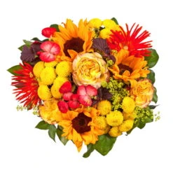 Blumenstrauß 'Sommerabend' Inkl. Gratis Grußkarte 9 Blumenstrauß 'Sommerabend' Inkl. Gratis Grußkarte -Gartentopf Geschäft 1110600041 Sommer Orange D33cm 2 6660