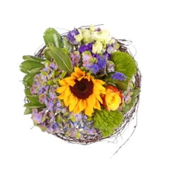 Blumenstrauß 'Sonnenkind' Inkl. Gratis Grußkarte -Gartentopf Geschäft 1110600051 Sonnenkind D25cm 2 5590