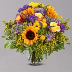 Blumenstrauß 'Sonnensymphonie' Inkl. Gratis Grußkarte -Gartentopf Geschäft 1110600053 Sonnensymphonie grau 103429