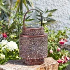 Kölle Solarlaterne Tangier, Kupfer, 18 X 23 Cm 7 Kölle Solarlaterne Tangier, Kupfer, 18 X 23 Cm -Gartentopf Geschäft 2950100527 Koelle Solarlaterne TANGIER D18xH23cm warmweiss 2 86250