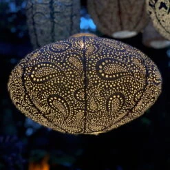 Solarlaterne 'Oval 40', Taupe, Ø 40 X 27 Cm -Gartentopf Geschäft 2950100685 Oval 40 Taupe 2 105799