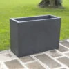 Euro 3 Plast Pflanzkasten Kube High Perlschwarz -Gartentopf Geschäft 3230100531 Pflanzkasten Kube High schwarz 100x40x70cm Erdvol 77Ltr 34489