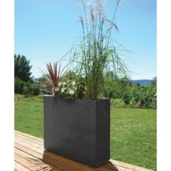 Pflanzkasten Graphit Crunch High, Anthrazit, Wasserdicht, Doppelwandig 7 Pflanzkasten Graphit Crunch High, Anthrazit, Wasserdicht, Doppelwandig -Gartentopf Geschäft 3230101031 Pflanzkasten Graphit Crunch High anthrazit L99 5xB29 5xH78 5cm 63l 4 59180