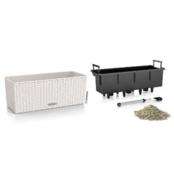 Lechuza 'Balconera Cottage 50', Lichtgrau, 50 X 19 X 19 Cm -Gartentopf Geschäft 3230101163 Balconera Cottage 50 2 103358