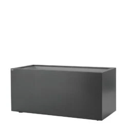 Pflanztrog Quader, Anthrazit, L 90 X B 40 X H 40 Cm Mit Rollen
