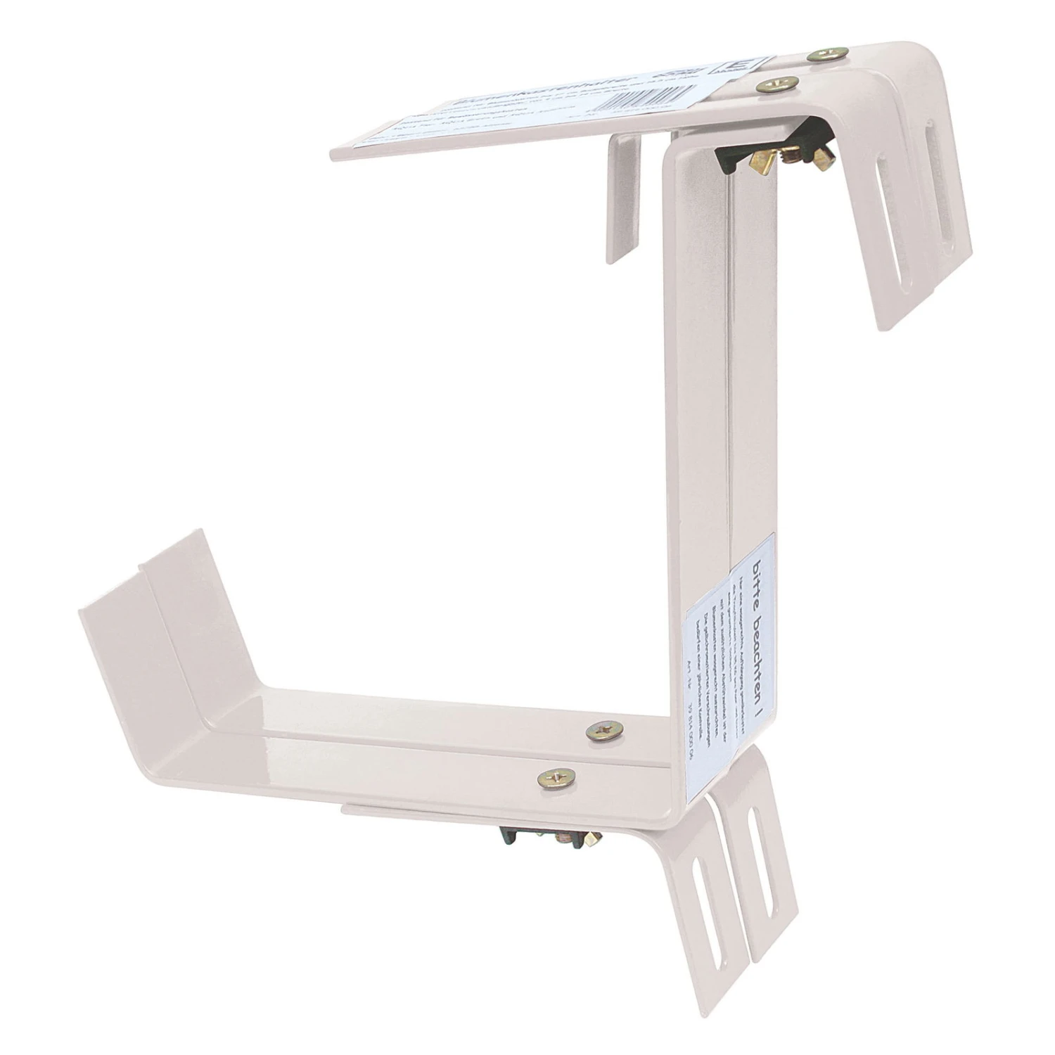 Blumenkastenhalter Aus Bandeisen, Terrakotta, 2-fach Verstellbar 3 Blumenkastenhalter Aus Bandeisen, Terrakotta, 2-fach Verstellbar