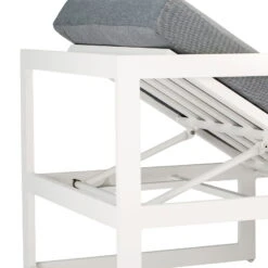 Best Loungeset "Rhodos" 3tlg. Weiß, Modernes Design, Komfortabel, Groß -Gartentopf Geschäft 3910302348 Loungeset Rhodos 3tlg weiss Auflagen grau 2 1 59578