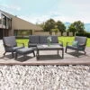 Loungeset 'Australien', 4tlg, Anthrazit 1 Loungeset 'Australien', 4tlg, Anthrazit -Gartentopf Geschäft 3910302417 3910302419 Australien2 107929 1