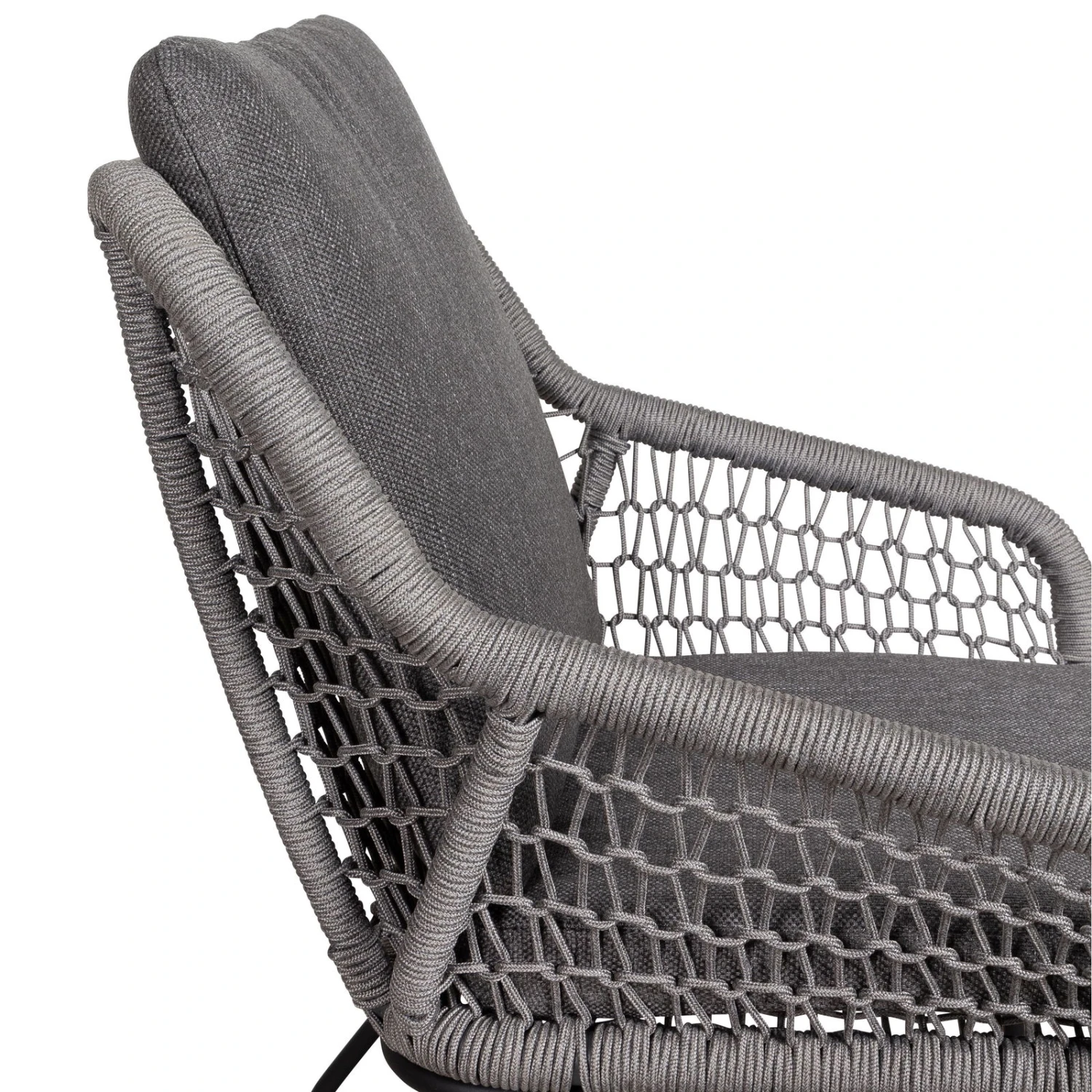 Dining-Sessel 'Portofino' Inkl. Auflage, Anthrazit 5 Dining-Sessel 'Portofino' Inkl. Auflage, Anthrazit – Bild 3