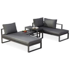 Best Loungegruppe 'Navarino', 4lgt., Anthrazit 10 Best Loungegruppe 'Navarino', 4lgt., Anthrazit -Gartentopf Geschäft 3910302684 Loungegruppe Navarino 4tlg anthrazit anthrazit 3 100747
