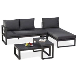 Best Loungegruppe 'Navarino', 4lgt., Anthrazit