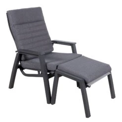 Loungesessel 'Paris', Grau/schwarz -Gartentopf Geschäft 3910302694 Loungesessel Paris inkl Auflage 8 118555