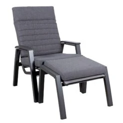 Loungesessel 'Paris', Grau/schwarz -Gartentopf Geschäft 3910302694 Loungesessel Paris inkl Auflage 9 118554