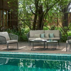 Lounge-Set 'Eagle', 5-teilig -Gartentopf Geschäft 3910302708 Loungeset Eagle 5tlg Stahlgestell inkl Auflagenset 2 1 118533