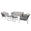 Lounge-Set 'Eagle', 5-teilig -Gartentopf Geschäft 3910302708 Loungeset Eagle 5tlg Stahlgestell inkl Auflagenset 4 118530