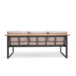 Dining-Bank 'Jimmy', 3-Sitzer, Grau, Ca. 191 X 89 X 75 Cm -Gartentopf Geschäft 3910302713 Dining Bank Jimmy 3 Sitzer inkl Auflagen 3 121612