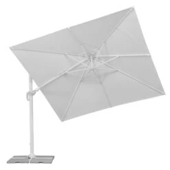 Pendelschirm 'Rhodos Twist Bianco', Ca. 300 X 300 Cm, Weiss 20 Pendelschirm 'Rhodos Twist Bianco', Ca. 300 X 300 Cm, Weiss -Gartentopf Geschäft 3910503194 Sonnenschirm Rhodos Twist Bianco weiss 11 90625