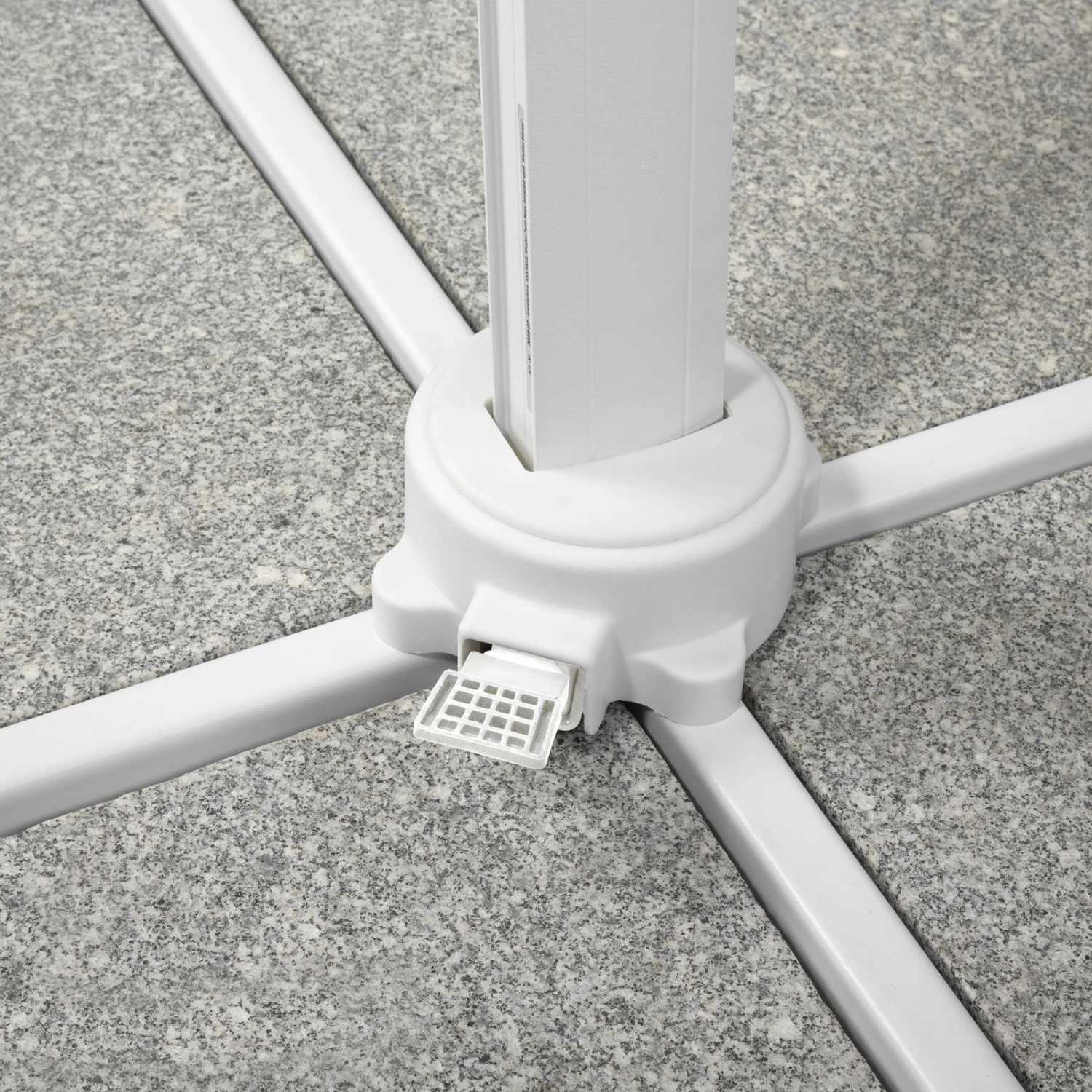 Pendelschirm 'Rhodos Twist Bianco', Ca. 300 X 300 Cm, Weiss 13 Pendelschirm 'Rhodos Twist Bianco', Ca. 300 X 300 Cm, Weiss – Bild 11