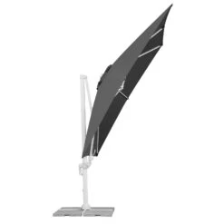 Pendelschirm 'Rhodos Twist Bianco', Ca. 300 X 300 Cm -Gartentopf Geschäft 3910503195 Sonnenschirm Rhodos Twist Bianco anthrazit 13 90637