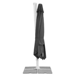 Pendelschirm 'Rhodos Twist Bianco', Ca. 300 X 300 Cm -Gartentopf Geschäft 3910503195 Sonnenschirm Rhodos Twist Bianco anthrazit 2 90639