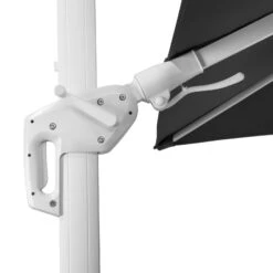 Pendelschirm 'Rhodos Twist Bianco', Ca. 300 X 300 Cm -Gartentopf Geschäft 3910503195 Sonnenschirm Rhodos Twist Bianco anthrazit 3 90642