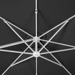 Pendelschirm 'Rhodos Twist Bianco', Ca. 300 X 300 Cm -Gartentopf Geschäft 3910503195 Sonnenschirm Rhodos Twist Bianco anthrazit 7 90645