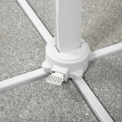 Pendelschirm 'Rhodos Twist Bianco', Ca. 300 X 300 Cm -Gartentopf Geschäft 3910503195 Sonnenschirm Rhodos Twist Bianco anthrazit 8 90641