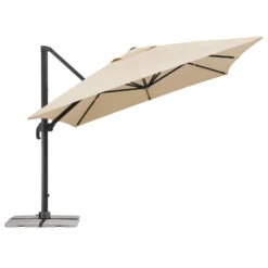 Sonnenschirm 'Rhodos Grande', 300 X 400 Cm, Natur -Gartentopf Geschäft 3910503199 Sonnenschirm Rhodos Grande natur 3 91455