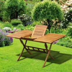 Balkon-Ausziehtisch 100/140x90 Cm Akazienholz 6 Balkon-Ausziehtisch 100/140x90 Cm Akazienholz -Gartentopf Geschäft 3910700391 Balkon Ausziehtisch 2 4283