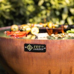 Edelstahl-Feuerstelle 'TRIA', Rost, 100 X 55 X 100 Cm -Gartentopf Geschäft 3920100752 Feuerstelle TRIA rost 3 110904