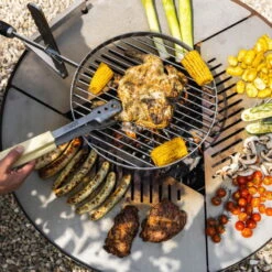 Edelstahl-Feuerstelle 'TRIA', Rost, 100 X 55 X 100 Cm -Gartentopf Geschäft 3920100752 Feuerstelle TRIA rost ca100x55x100cm 3 125230