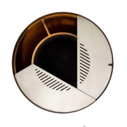 Edelstahl-Feuerstelle 'TRIA', Rost, 100 X 55 X 100 Cm -Gartentopf Geschäft 3920100752 Feuerstelle TRIA rost ca100x55x100cm 5 125228